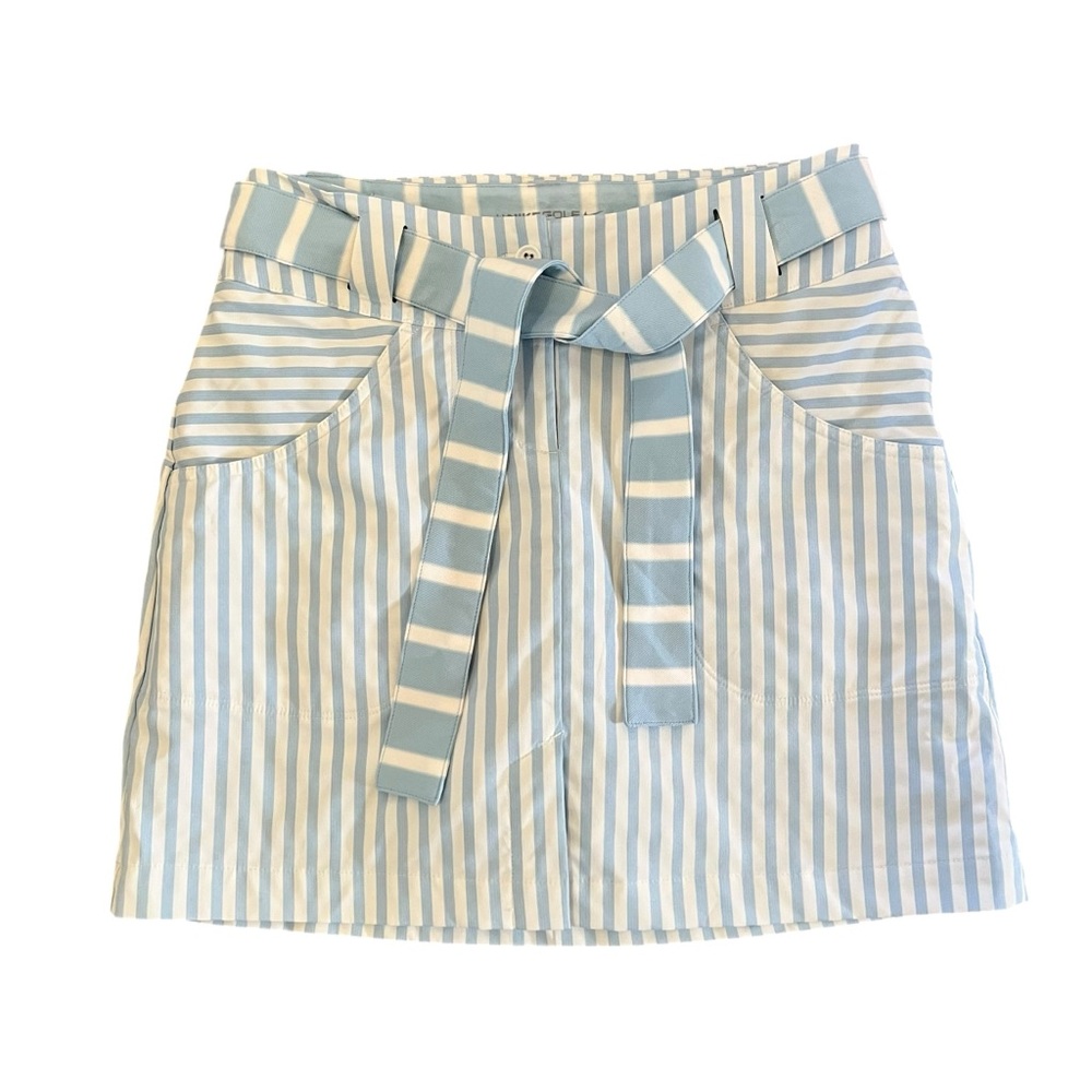 Nike Golf Tour Performance Dri-Fit Blue White Striped Skort Size 2